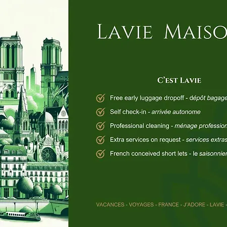 Lavie Maison Chic Ac Parking Apartment Paris